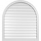 Ekena Millwork Round Top Surface Mount PVC Gable Vent: Functional, w/ 2"W x 1-1/2"P Brickmould Frame, 36"W x 40"H GVPRT36X4002SF - alternate 1